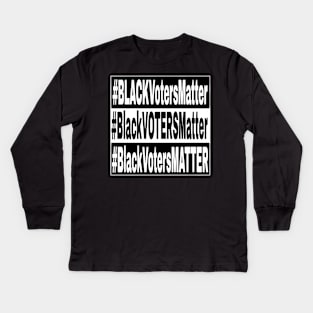 Black Voters Matter - Double-sided Kids Long Sleeve T-Shirt